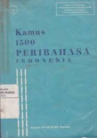 Image of KAMUS 1500 PRIBAHASA INDONESIA