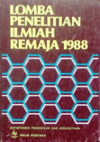 Image of Lomba Penelitian Ilmiah Remaja 1988